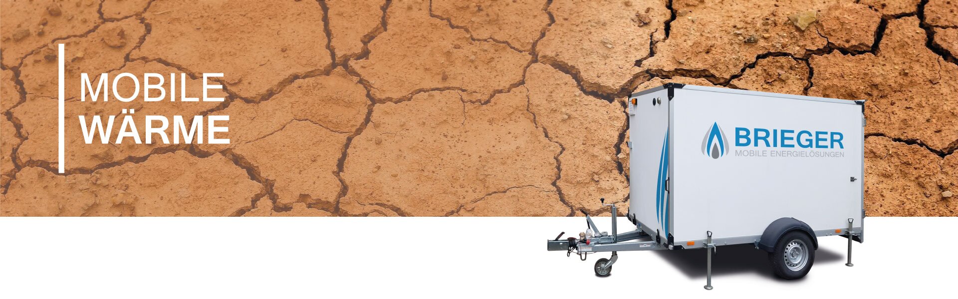 Mobile heizungsanlage 150kW in einem Autoanhänger montiert